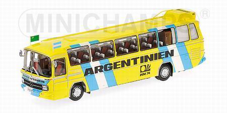 Модель 1:43 Mercedes-Benz O 302 (LHD) Fussball World Championschaft Mannschaftbus Argentinien