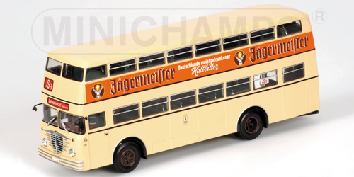 Модель 1:43 Bussing D2U - DOPPELDECKER MIT OFFENENEM HECKEINSTIEG «Jagermeister»