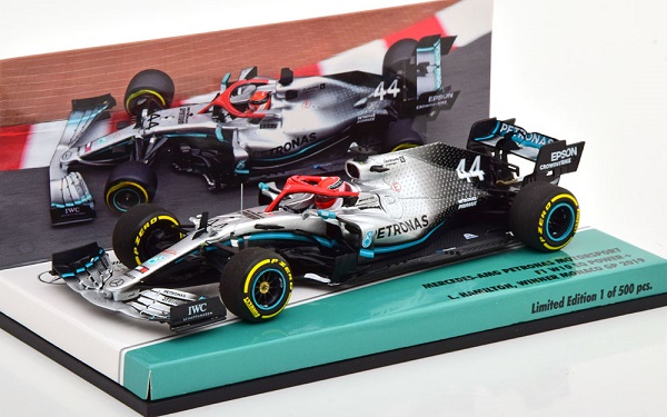 Модель 1:43 Mercedes-AMG F1 W10 EQ Power+ №44 Winner GP Monaco, World Champion (Lewis Hamilton) (L.E.500pcs)