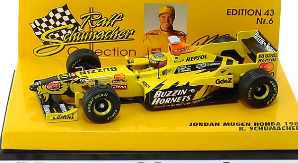 Модель 1:43 Jordan Mugen Honda 198 (R.Schumacher) (Edition №6)