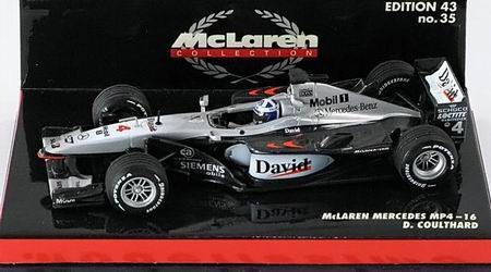 Модель 1:43 McLaren Mercedes MP4/16 №4 (David Coulthard)