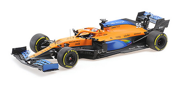 Модель 1:18 McLaren Renault MCL35 №55 AUSTRIAN GP (Carlos Sainz)