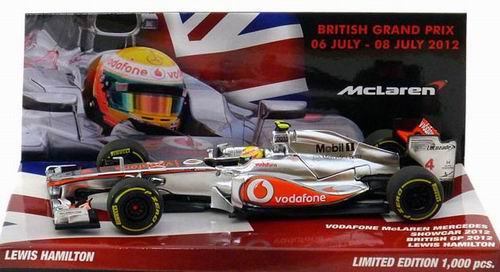 Модель 1:43 McLaren Mercedes №4 Showcar British GP Edition - silverstone (Lewis Hamilton) (L.E.1000pcs)