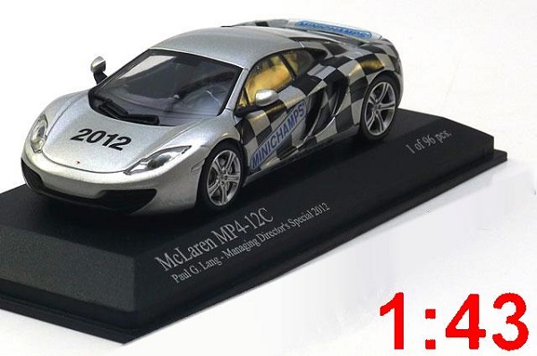 Модель 1:43 McLaren MP4-12C Managing Director´s Special 2012 silver Limited Edition 96 pcs.