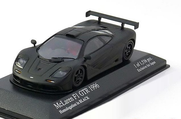 Модель 1:43 McLaren F1 GTR Homologation - matt black (L.E.1536pcs. for Japan)