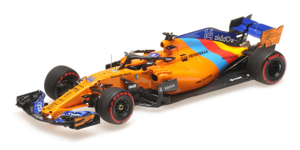 Модель 1:43 McLaren Renault MCL33 №14 Abu Dhabi GP (Last F1 Race Fernando Alonso) (L.E.718pcs)