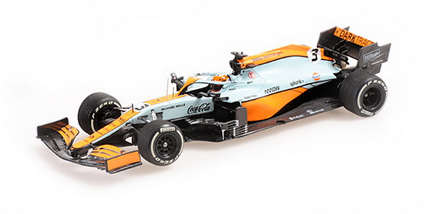 Модель 1:43 McLaren Mercedes MCL35M №3 Monaco GP (Daniel Ricciardo) (L.E.724pcs)