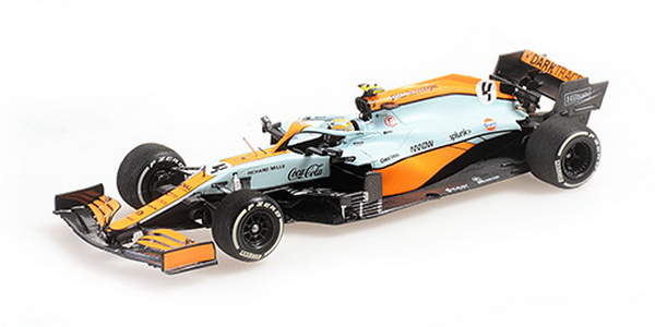 Модель 1:43 McLaren Mercedes MCL35M №4 3rd Monaco GP (Lando Norris) (L.E.1596pcs)