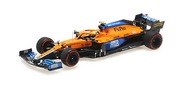 Модель 1:43 McLaren F1 Team MCL35M - Lando Norris - Pole Position Russian GP 2021 - (L.E.624pcs)