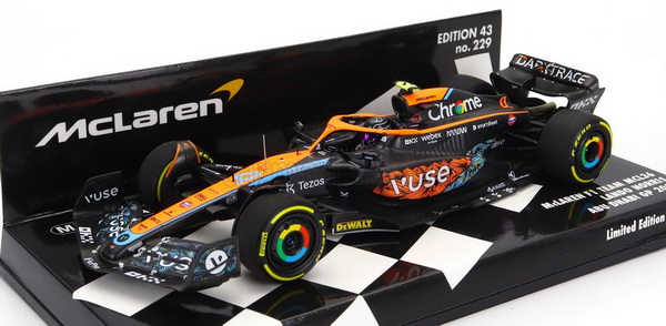 Модель 1:43 McLaren MCL36 #4 L. Norris 6th Abu Dhabi GP 2022