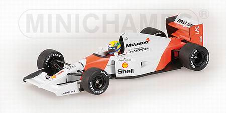 Модель 1:43 McLaren Honda MP4/7 №1 (Ayrton Senna - 15th Anniversary) (01-05-1994 TO 01-05-2009)