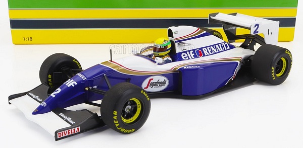 WILLIAMS F1 Renault Elf Fw16 N2 Pole Position Pacific Gp (1994) Ayrton Senna, Blue White 543941802 Модель 1:18