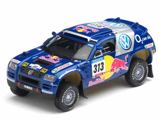 Модель 1:43 Volkswagen Race Touareg №313 Rally Paris-Dakar (Juha Matti Pellervo Kankkunen - Juha Repo)