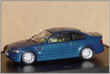 Модель 1:43 BMW M3 Coupe (E46) - blau