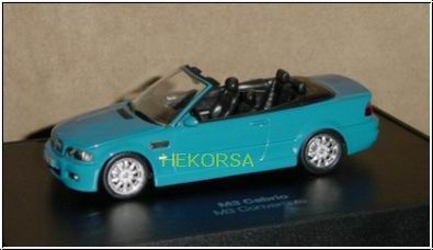 bmw m3 cabrio (e46) - blue 80420024429 Модель 1:43