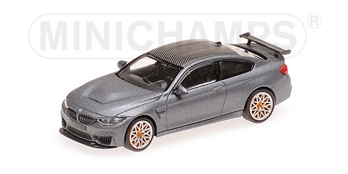 BMW M4 GTS 2016 matt grey w/orange wheels 870027100 Модель 1:87