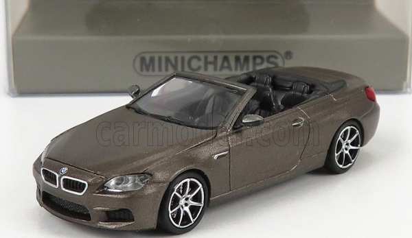 BMW 6-series M6 Cabriolet Open (f13) 2015, Grey Met 870027331 Модель 1:87