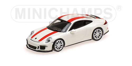 Модель 1:87 Porsche 911 R - white/red stripes