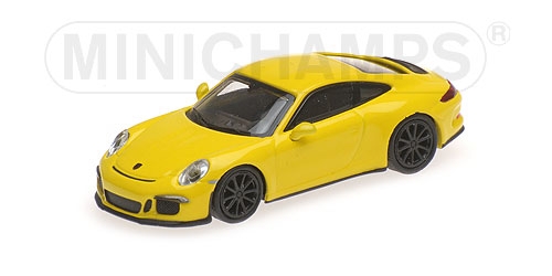porsche 911 r - yellow/black wheels 870066224 Модель 1:87