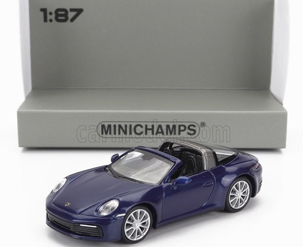 Модель 1:87 PORSCHE 911 992 Targa 4 Spider (2020), Blue Met