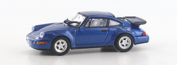 Модель 1:87 Porsche 911 Turbo Coupé (964) - 1990 - blue-metallic