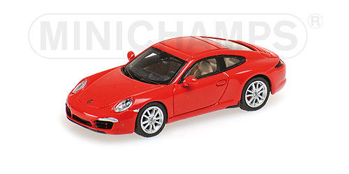 porsche 911 (991) carrera s - 2011 - red 877060220 Модель 1:87