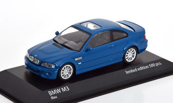 Модель 1:43 BMW M3 (E46) Coupe - blue (L.E.500pcs for Modelissimo)