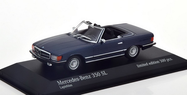 mercedes-benz 350 sl (r107) - blue (l.e.500pcs for modelissimo) 943033434 Модель 1:43
