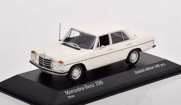 Модель 1:43 Mercedes-Benz 200 D (W115) - white (L.E.500pcs for Modelissimo)