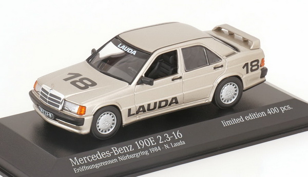 Модель 1:43 Mercedes-Benz 190E 2.3-16 Opening Race - 1984 - Lauda (L.e.400 pcs)