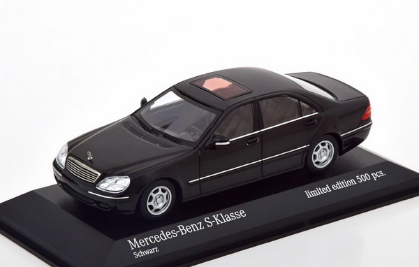 mercedes-benz s-class (v220) - black (l.e.500pcs for modelissimo) 943036203 Модель 1:43