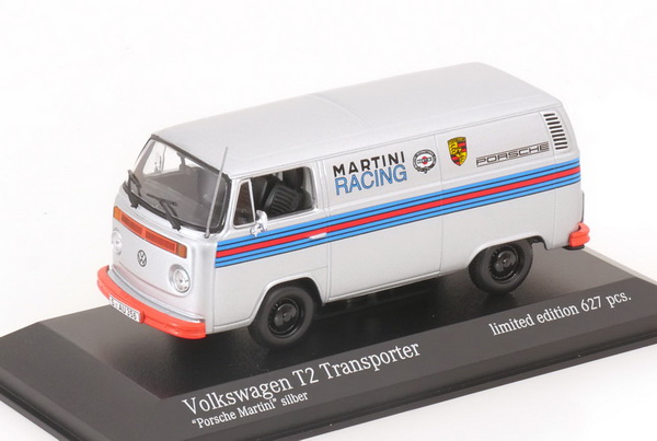 Модель 1:43 Volkswagen T2 Kasten Martini Porsche Renndienst - 1972