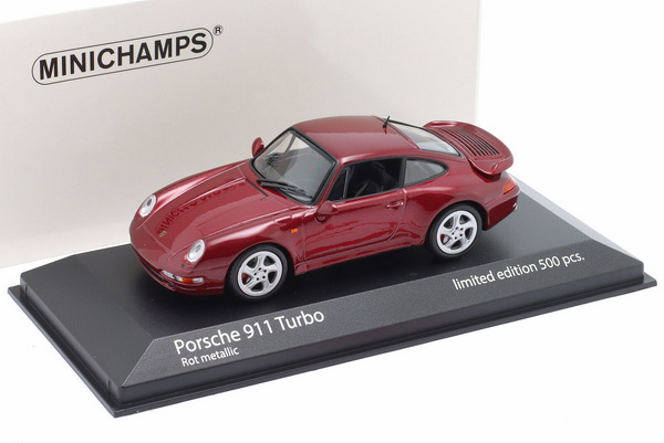 Модель 1:43 Porsche 911 (993) Turbo - 1995 - Red (L.e.500pcs for Modelissimo)