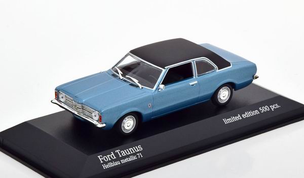 Ford Taunus 1970 - blue met./matt black (L.e.500 pcs. for Modelissimo) 943081303 Модель 1:43