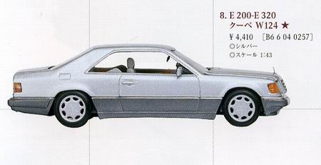 mercedes-benz e 200 - e 320 coupe (w124) B66040257 Модель 1:43