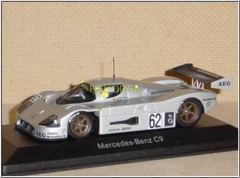mercedes-benz gr.c rennwagen (c9) 1989 №62 - silver B66040275 Модель 1:43