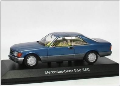 mercedes-benz 560 sec (w126) - blue B66040449 Модель 1:43