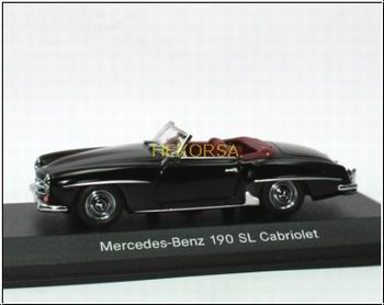 mercedes-benz 190 sl (w121) - black B66040575 Модель 1:43