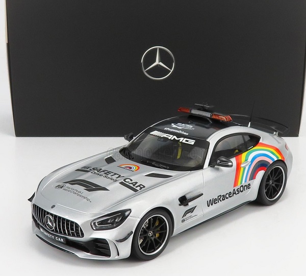 Модель 1:18 Mercedes-AMG GT R (C190) Safety Car Formula 1 (2020), silver