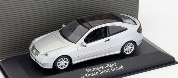mercedes c-class cl203 sportcoupe - silver B66961916 Модель 1:43