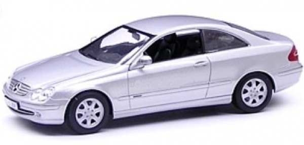mercedes-benz clk coupe - silver B66961945 Модель 1:43