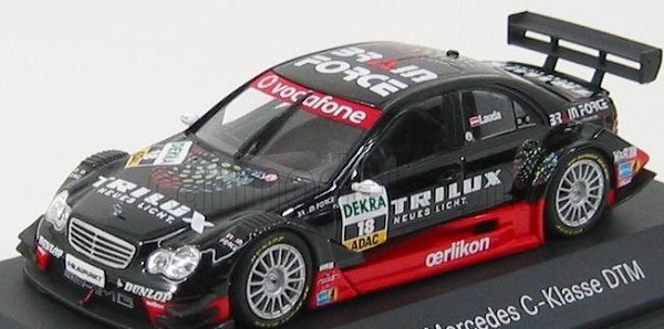 MERCEDES-BENZ C-Class W204 AMG Mathias Lauda DTM (2007), black B66962281 Модель 1:43