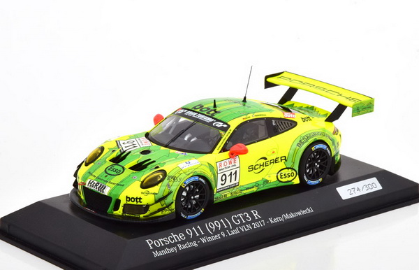 Модель 1:43 Porsche 911 (991) GT3 R №911 Winner 9. Lauf VLN (Kern - Frederic Makowiecki) (L.E.300pcs)