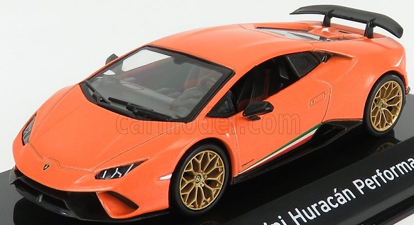 Модель 1:43 Lamborghini Huracan Performante - CON VETRINA - WITH SHOWCASE ORANGE MET