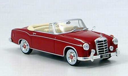 Модель 1:43 Mercedes-Benz 220 SE, Cabrio, red