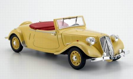 citroen traction 15/6 cabrio - beige 149589 Модель 1:43