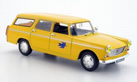 Модель 1:43 Peugeot 404 Break «La Poste» - yellow