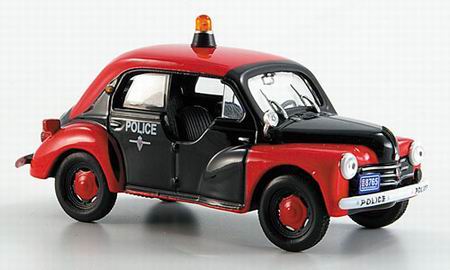 renault 4cv type r1062 «police» - red/black 151043 Модель 1:43