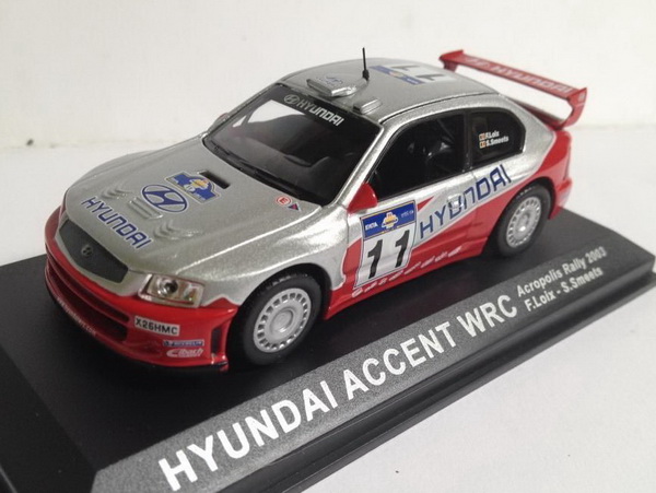 Модель 1:43 Hyundai Accent WRC №11 Rally Acropolis (Freddy Loix - Sven Smeets)