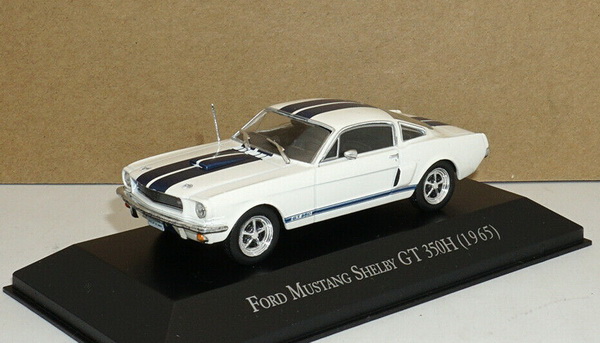 ford mustang shelby gt 350 h - white/blue stripes BR-044 Модель 1:43